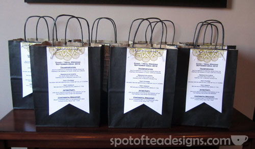 use your stash challenge birthday gift bag tags spot of tea designs