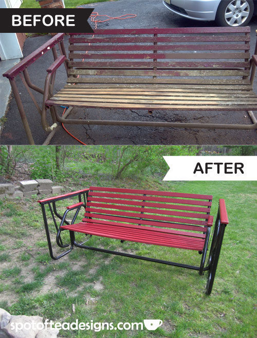 Backyard Bench Before and After Guest Post Spot of Tea 
