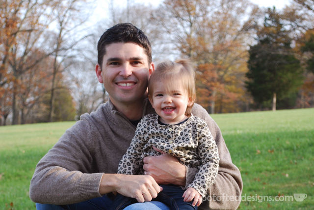 Brielle and her daddy | spotofteadesigns.com