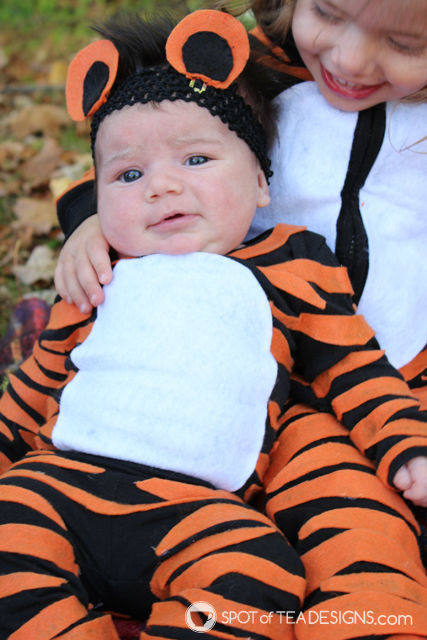 Almost No Sew Kids Tiger Halloween Costumes Spot Of Tea Designs