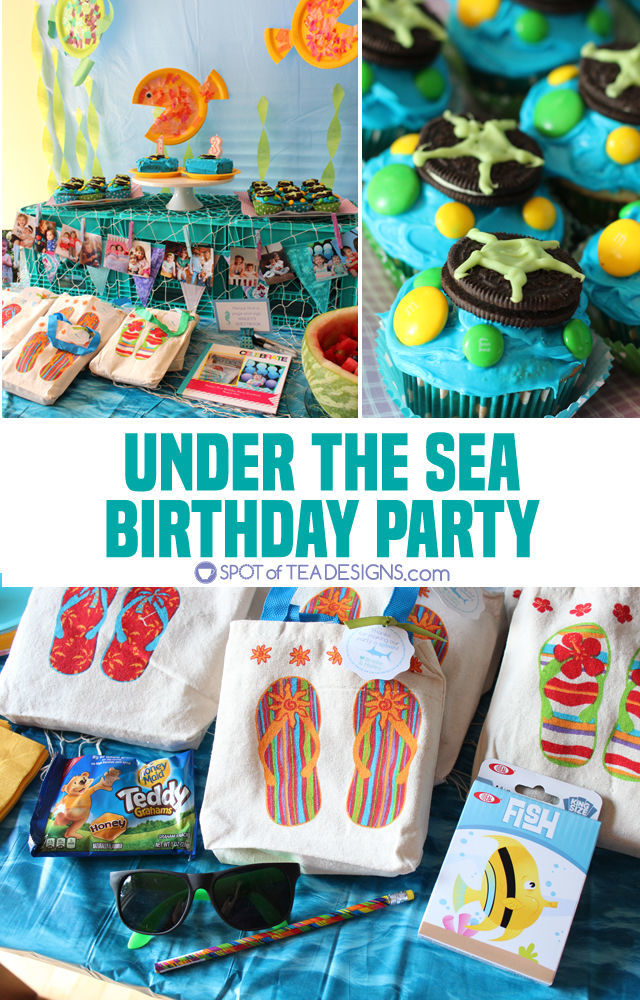 Under the sea #birthdayparty - food, activities, decorations and favors | spotofteadesigns.com