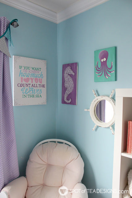 Under The Sea Nursery Full Reveal Spot Of Tea Designs Under The Sea Nursery Diy Wall Art Spotofteadesigns