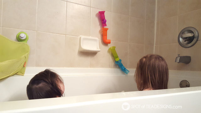 Favorite Products for 3 Year Olds - Boon Water Pipes #STEM activity for bathtime! | spotofteadesigns.com