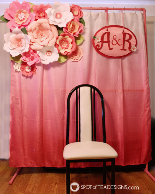 DIY Party Backdrop Stand - dimensions listed and tips on building one - Spotofteadesigns.com